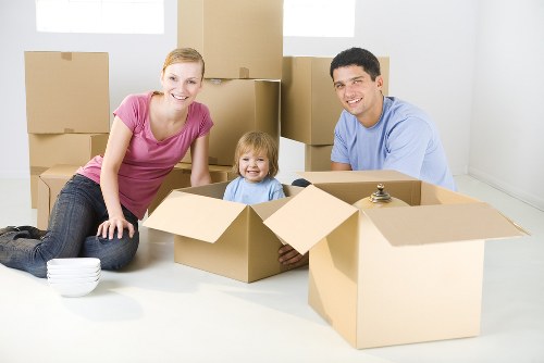 Moving van service operating in a Lambeth residential street