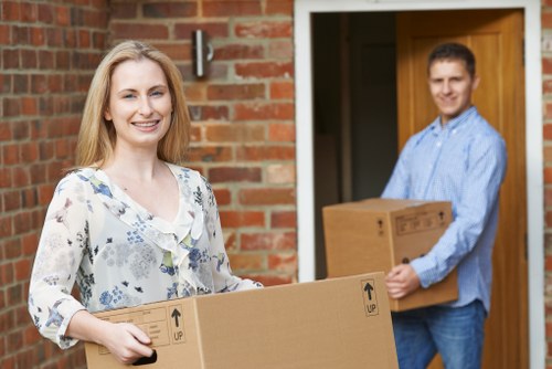 Local moving truck used for flat and house moves in South London