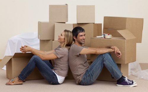 Packing and moving boxes for a flat move in Lambeth