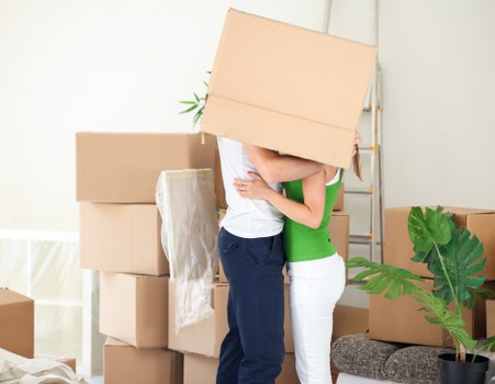 Packing materials and wrapped items for a move