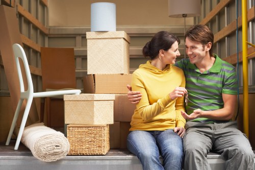 Unpacking boxes in a Lambeth flat to help settle in quickly