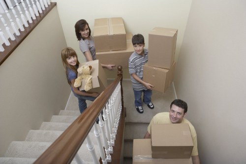 Loading furniture and boxes for a move in Lambeth neighbourhoods